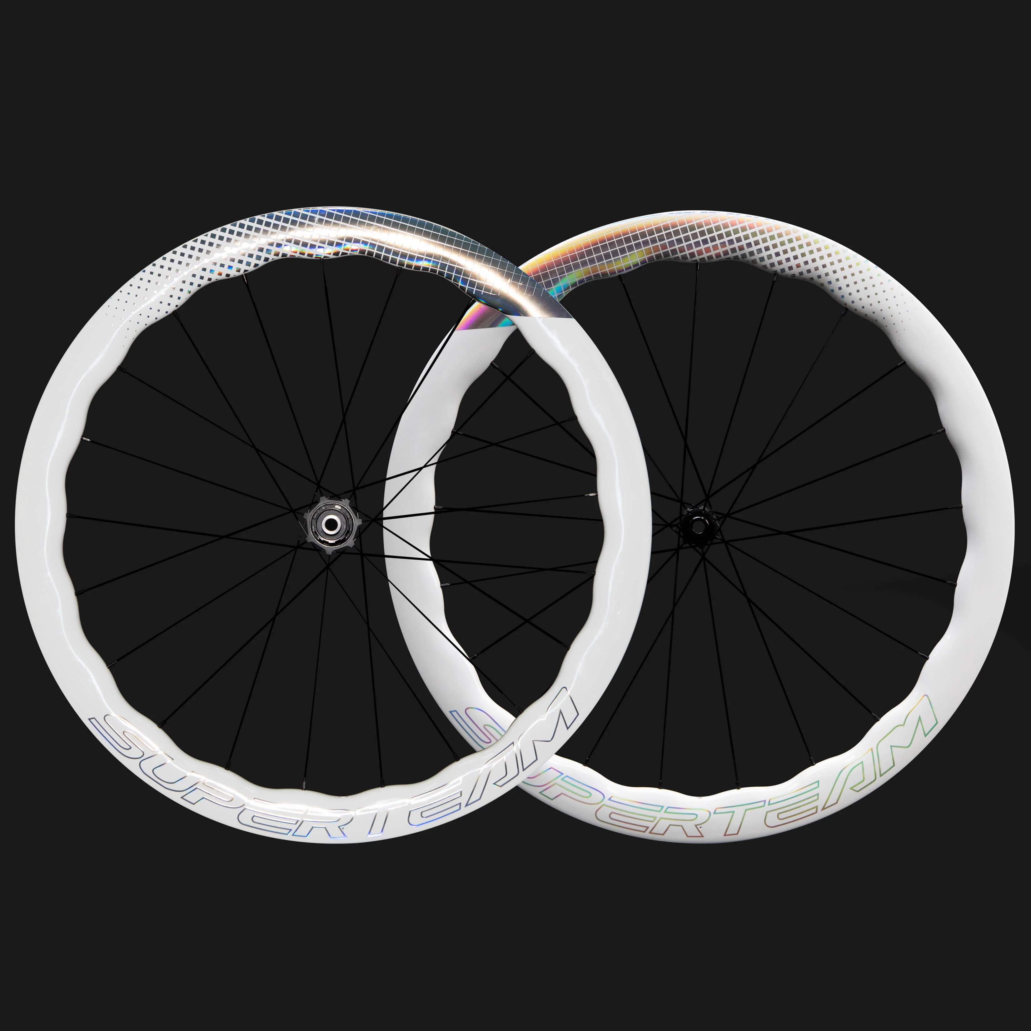 Classic PRO D28-50 DISC Brake Shine Decals White Rim - Image 2