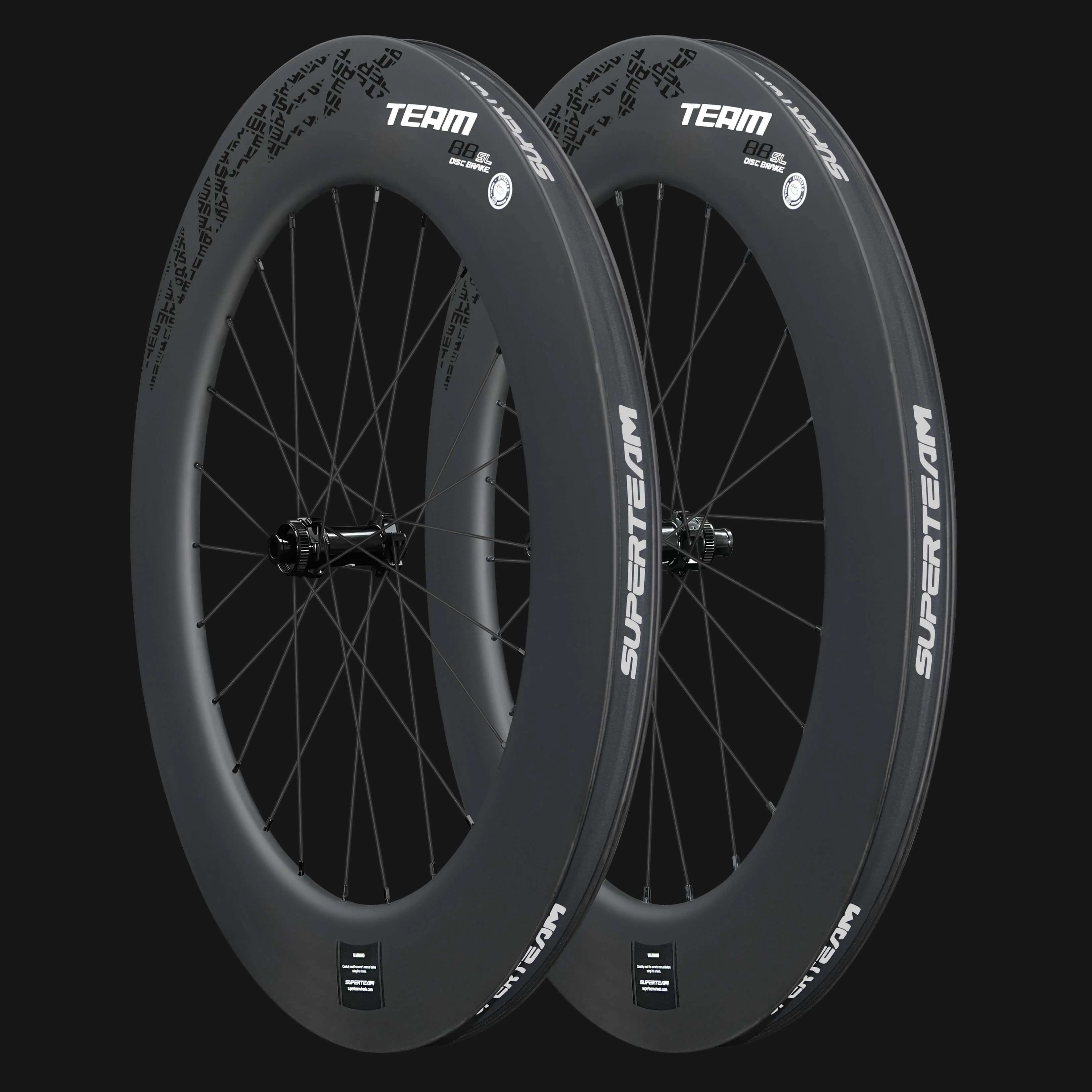 Classic PRO D28-88 Disc Brake Black Decals PILLAR WING21 Spokes - Image 8
