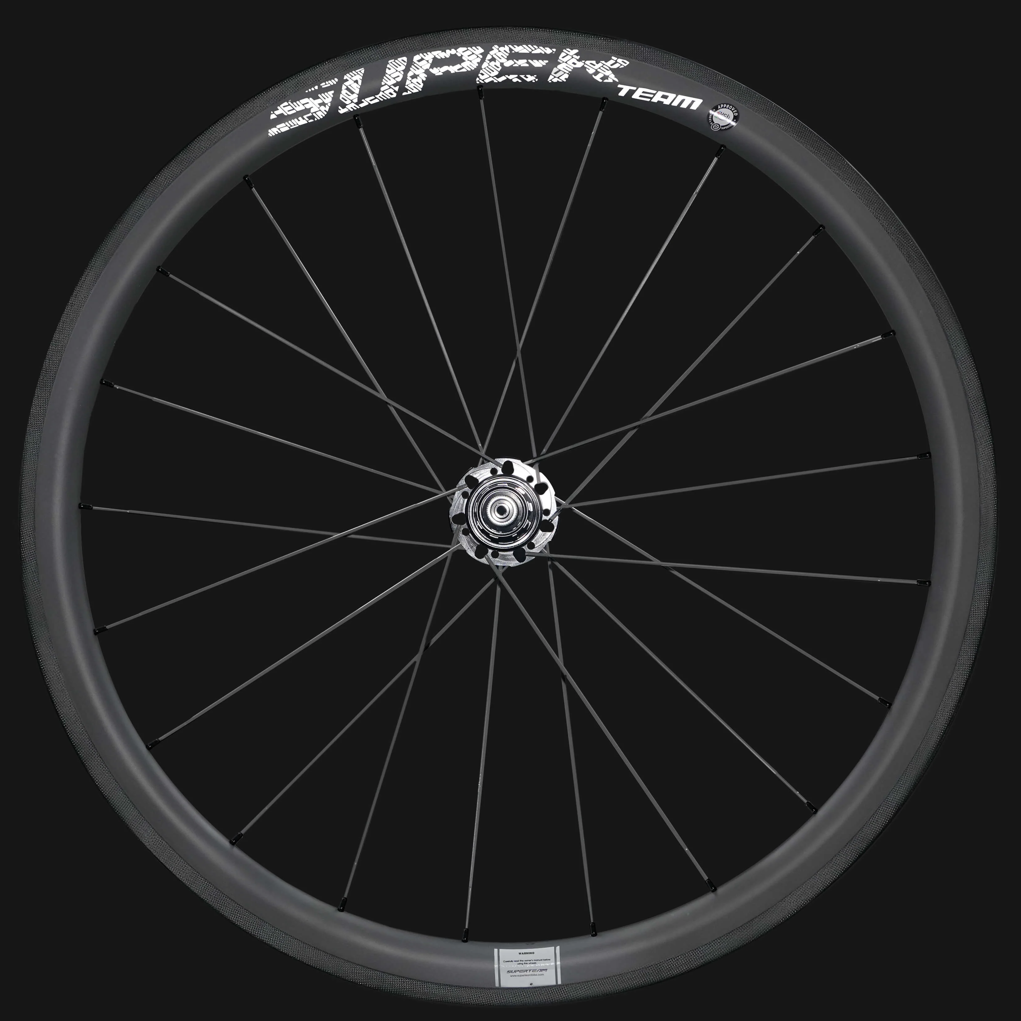 Classic PRO R25-38 Carbon Wheelset RIM Brake White Decals - Image 11