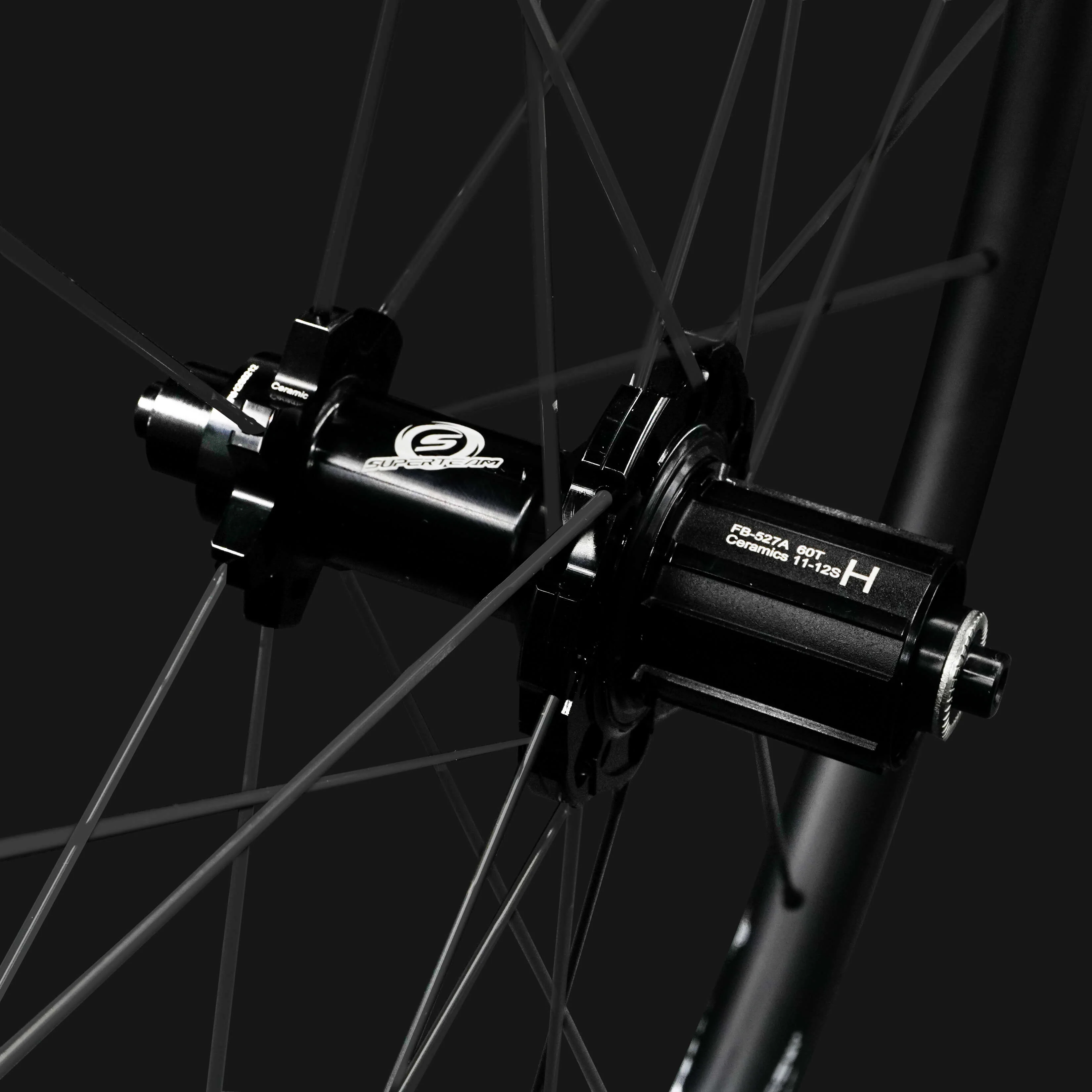 Classic PRO R25-38 Carbon Wheelset RIM Brake White Decals - Image 5