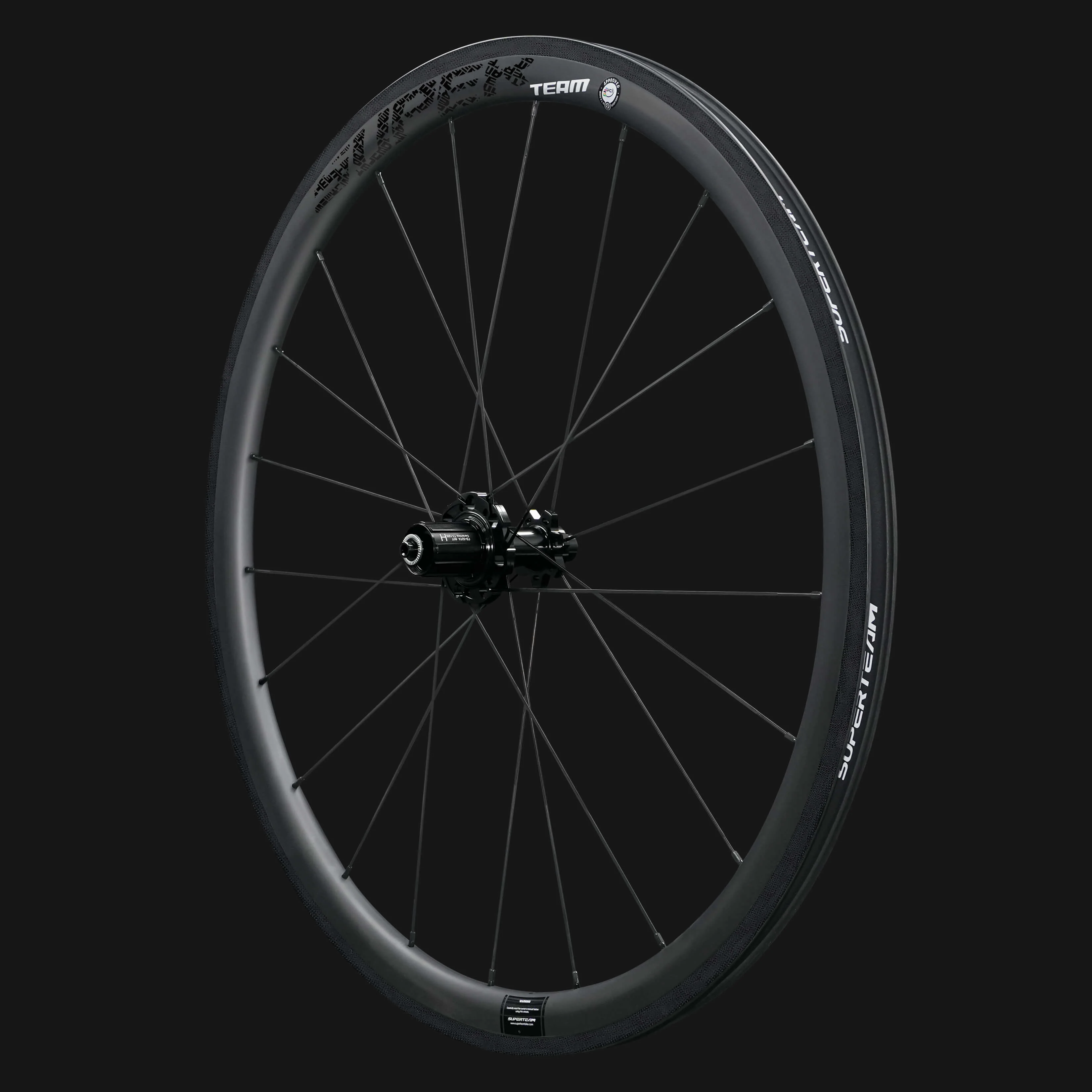 Classic PRO R25-38 Carbon Wheelset RIM Brake Black Decals - Image 10