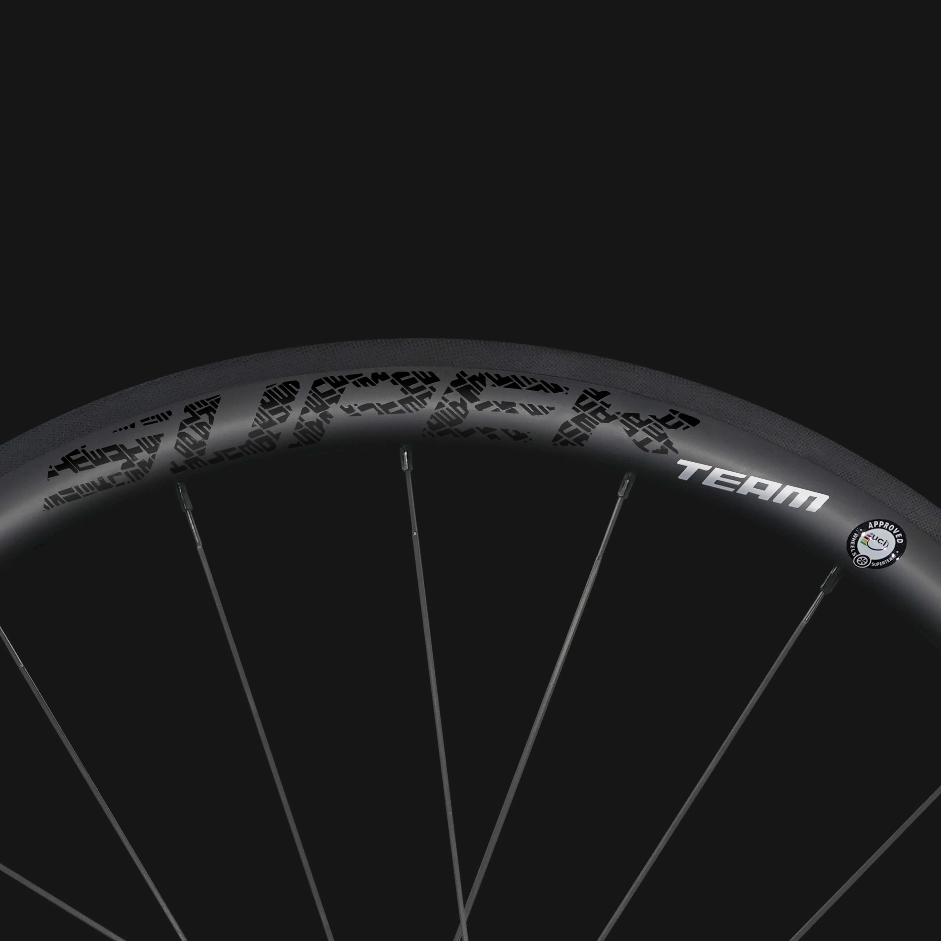 Classic PRO R25-38 Carbon Wheelset RIM Brake Black Decals - Image 7