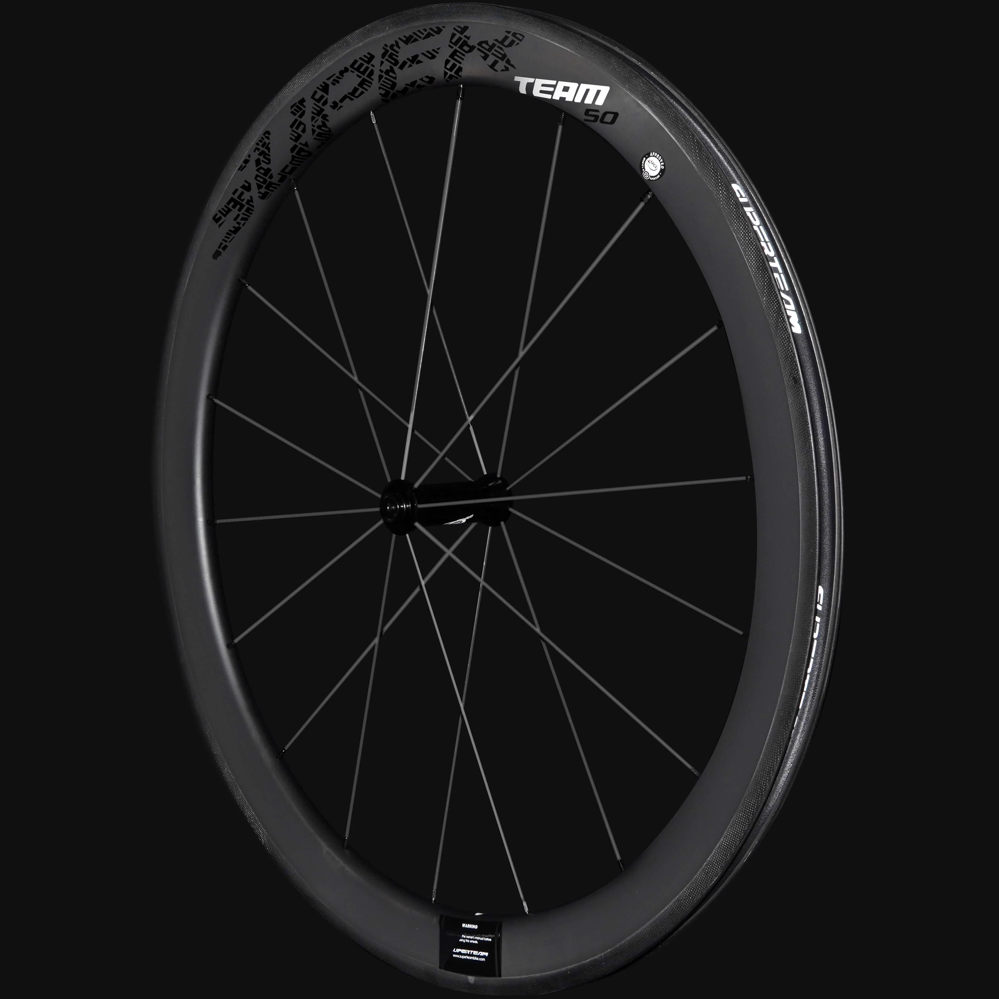 Classic PRO R25-50 Carbon Wheelset RIM Brake Black Decals - Image 10