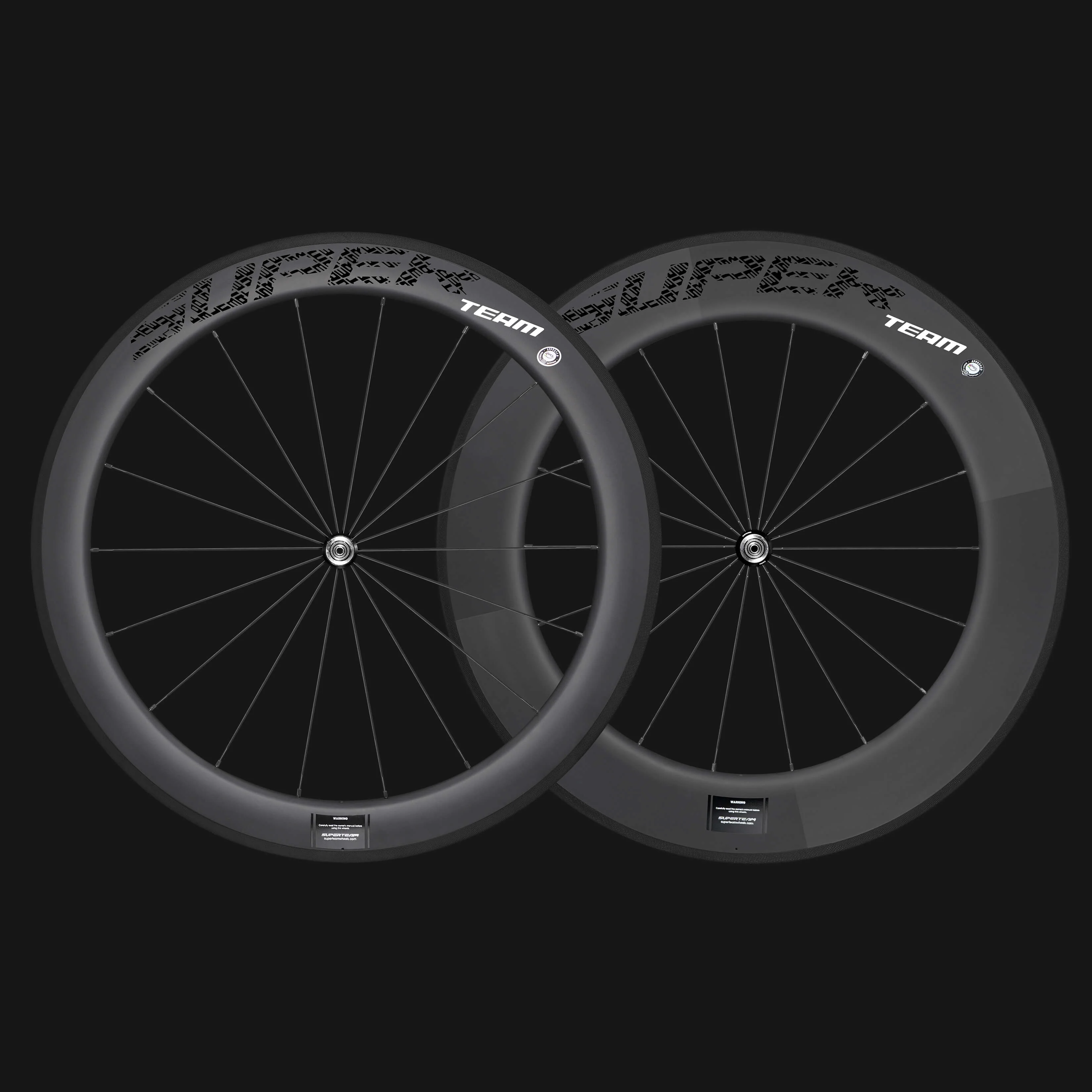 Classic PRO R25-60/88 Carbon Wheelset Rim Brake Black Decals - Image 2