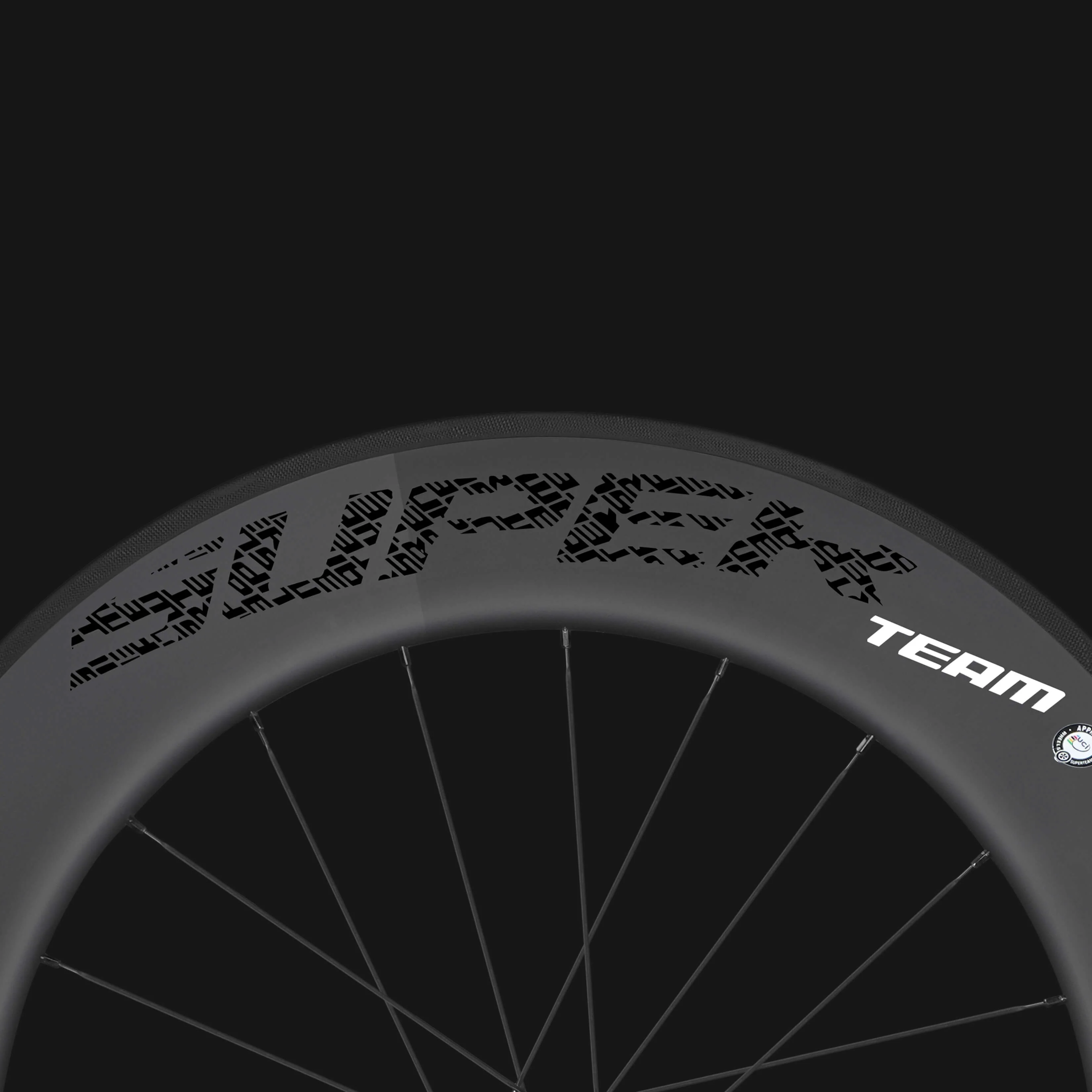 Classic PRO R25-60/88 Carbon Wheelset Rim Brake Black Decals - Image 6