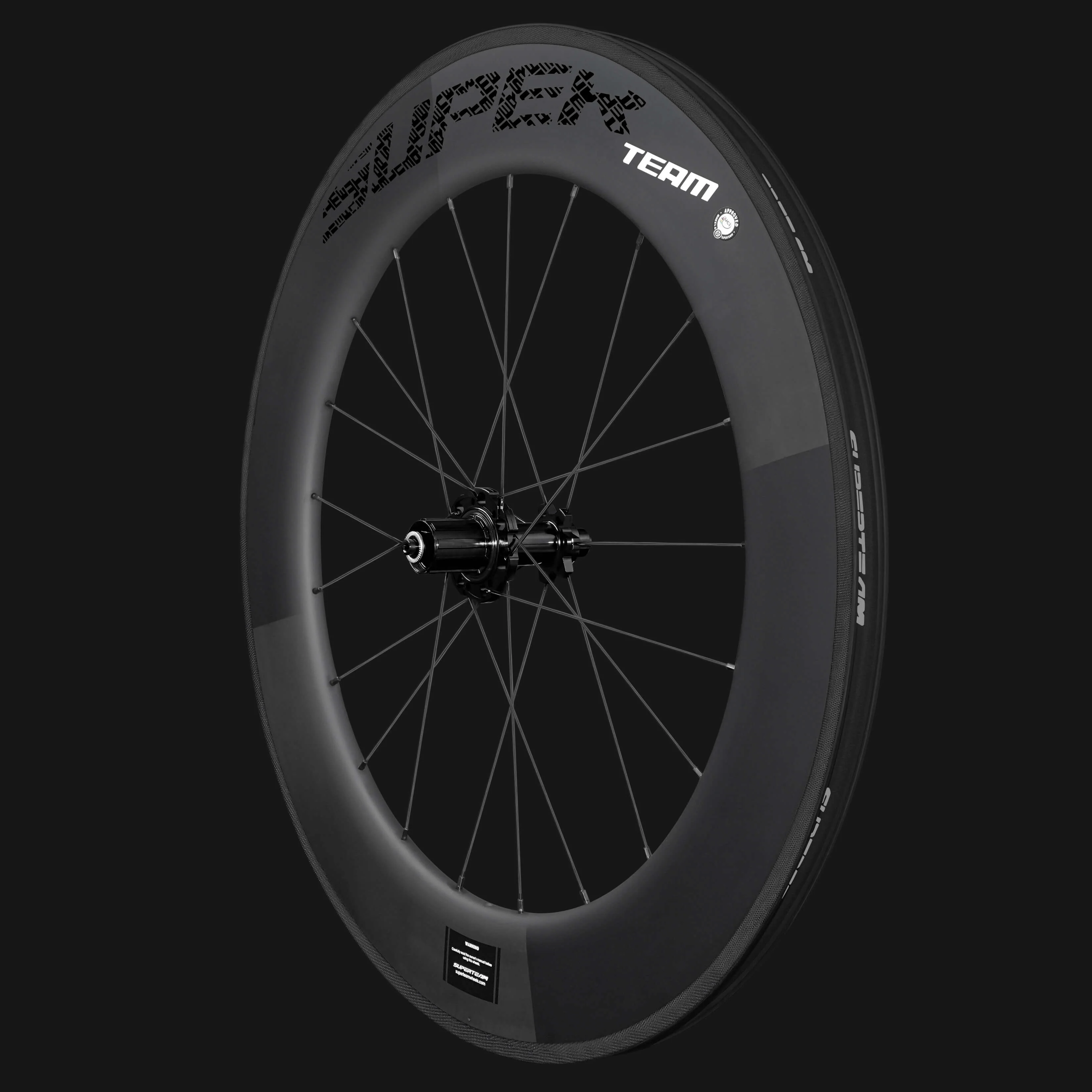 Classic PRO R25-60/88 Carbon Wheelset Rim Brake Black Decals - Image 9