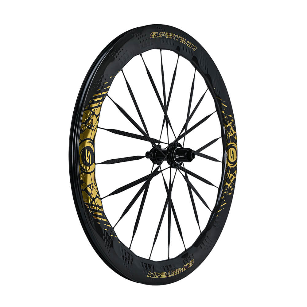 S-ALL Carbon Ultra Nazar Boncugu D28-50 DISC Brake Gold Decals - Image 7